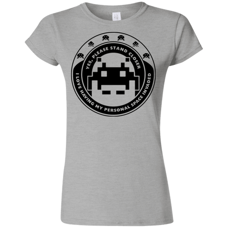 T-Shirts Sport Grey / S Personal Space Invader Junior Slimmer-Fit T-Shirt