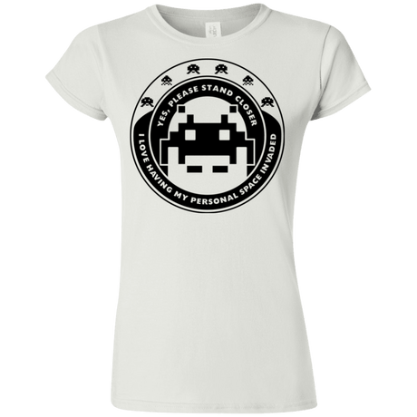 T-Shirts White / S Personal Space Invader Junior Slimmer-Fit T-Shirt