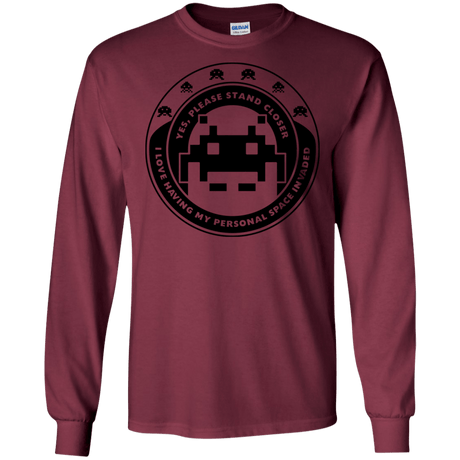 T-Shirts Personal Space Invader Men's Long Sleeve T-Shirt