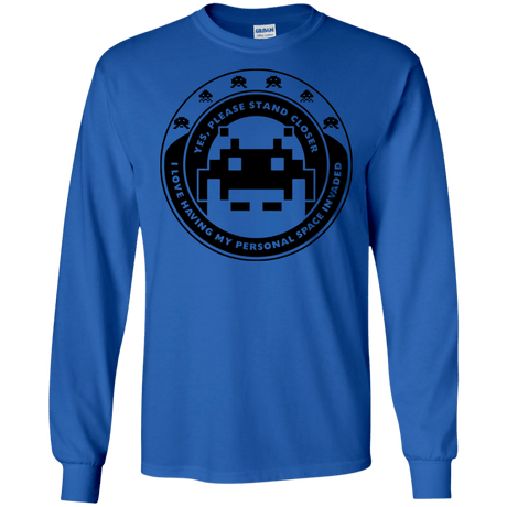T-Shirts Royal / S Personal Space Invader Men's Long Sleeve T-Shirt