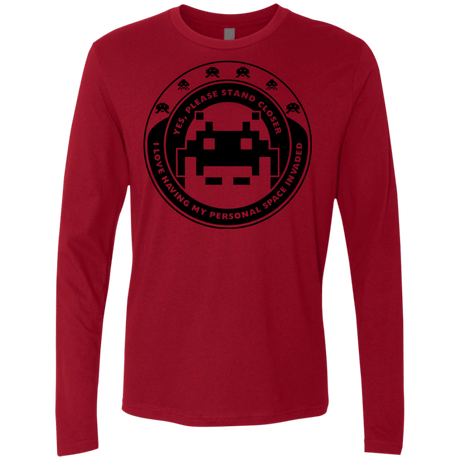 T-Shirts Cardinal / S Personal Space Invader Men's Premium Long Sleeve