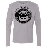 T-Shirts Heather Grey / S Personal Space Invader Men's Premium Long Sleeve