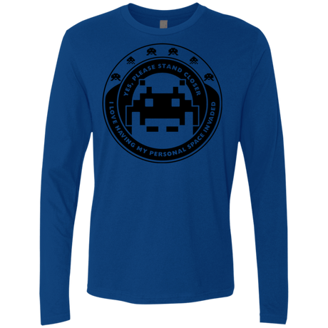 T-Shirts Royal / S Personal Space Invader Men's Premium Long Sleeve