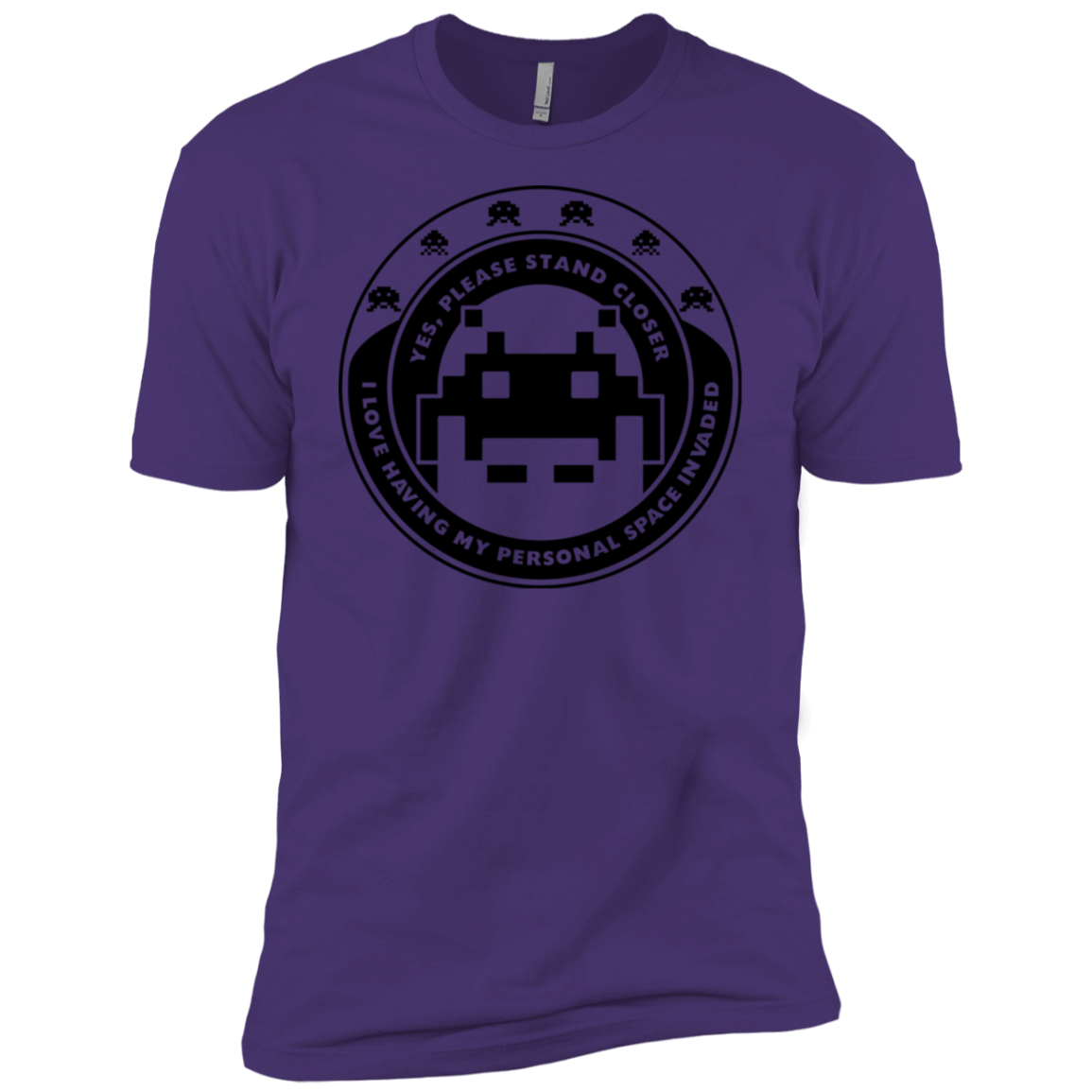 T-Shirts Purple Rush/ / X-Small Personal Space Invader Men's Premium T-Shirt