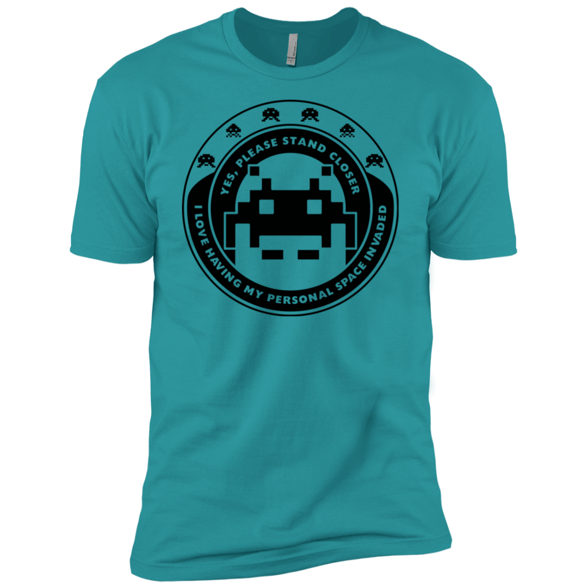 T-Shirts Tahiti Blue / X-Small Personal Space Invader Men's Premium T-Shirt