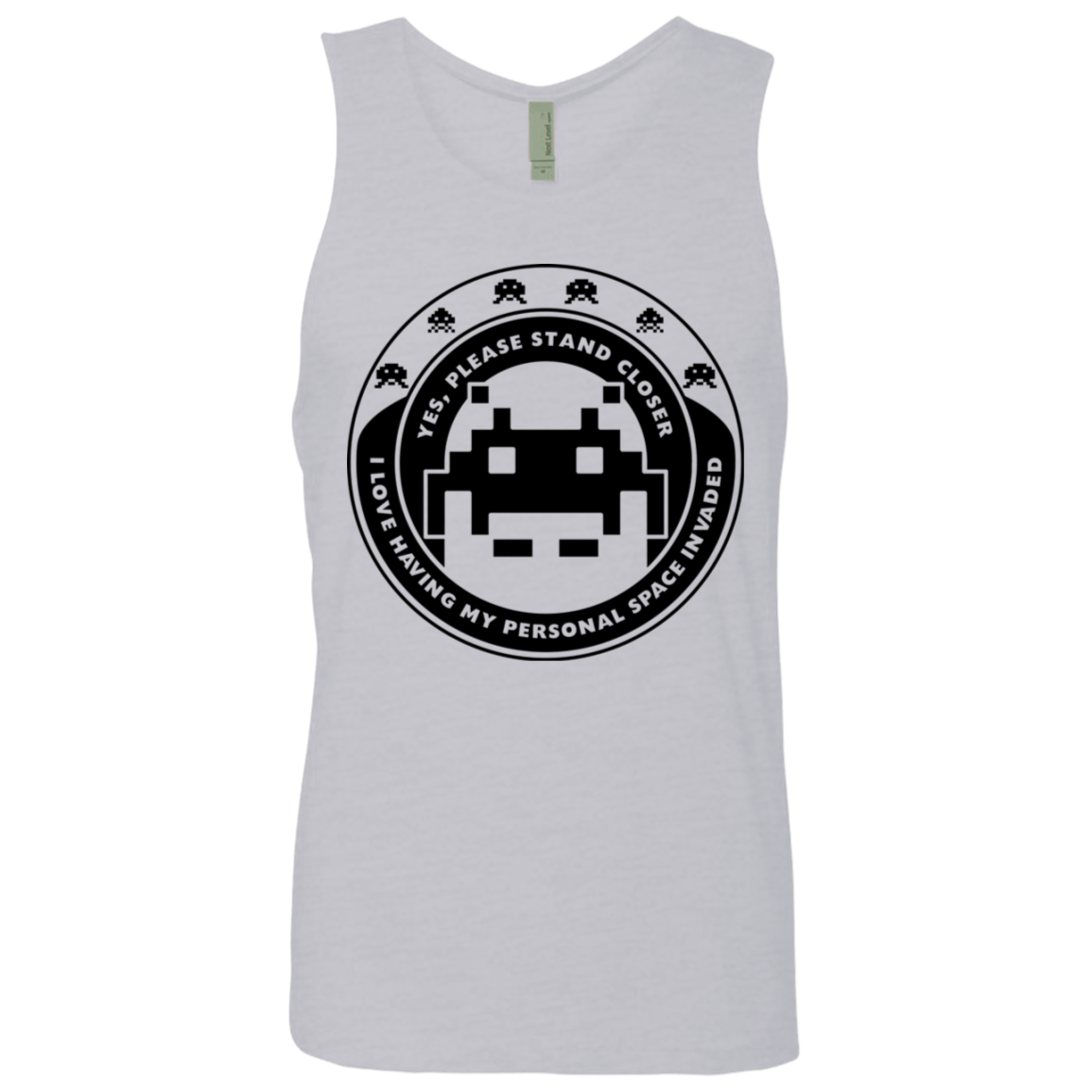 T-Shirts Heather Grey / S Personal Space Invader Men's Premium Tank Top