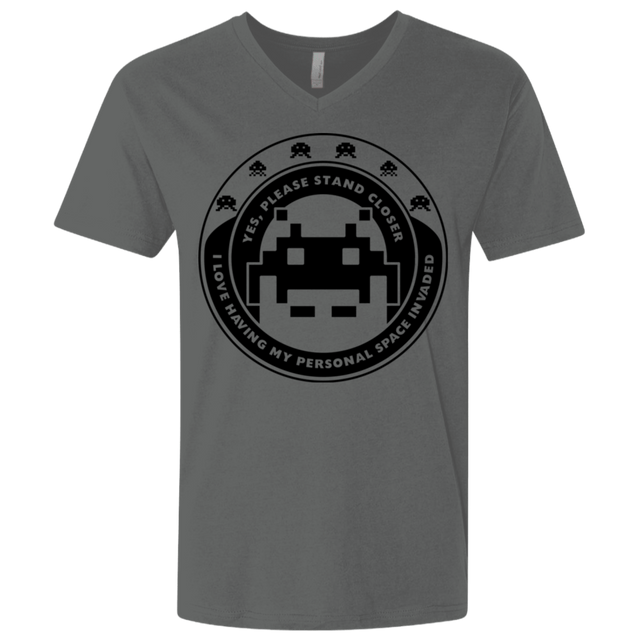 T-Shirts Heavy Metal / X-Small Personal Space Invader Men's Premium V-Neck