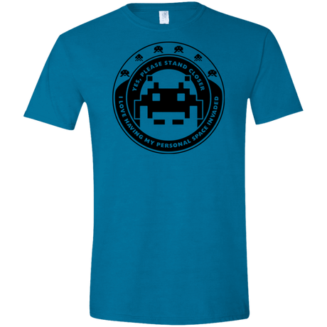 T-Shirts Antique Sapphire / S Personal Space Invader Men's Semi-Fitted Softstyle