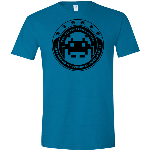 T-Shirts Antique Sapphire / S Personal Space Invader Men's Semi-Fitted Softstyle