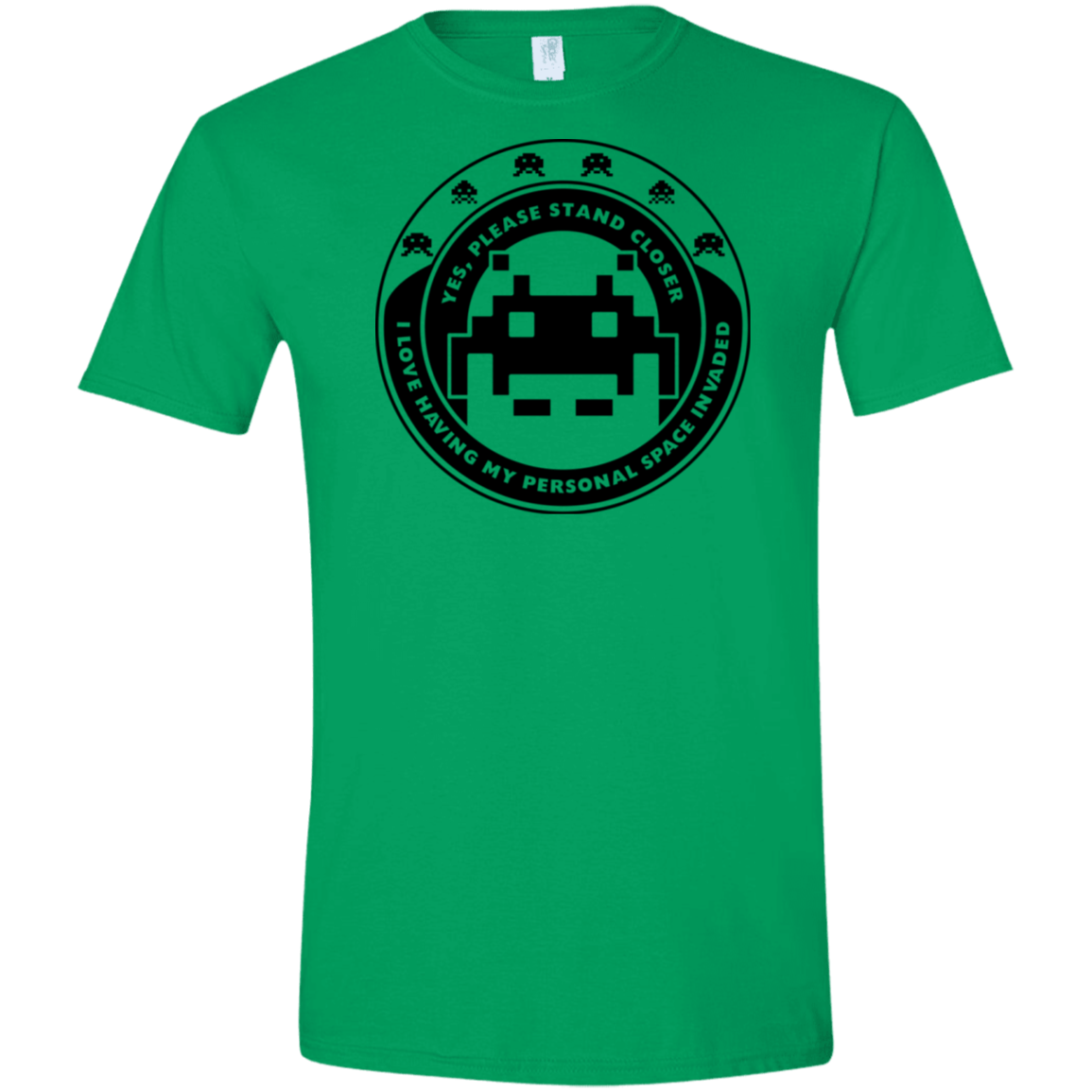 T-Shirts Irish Green / S Personal Space Invader Men's Semi-Fitted Softstyle