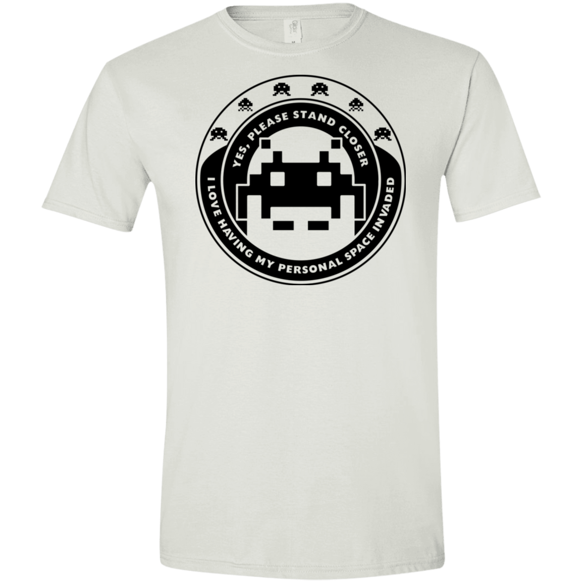 T-Shirts White / X-Small Personal Space Invader Men's Semi-Fitted Softstyle