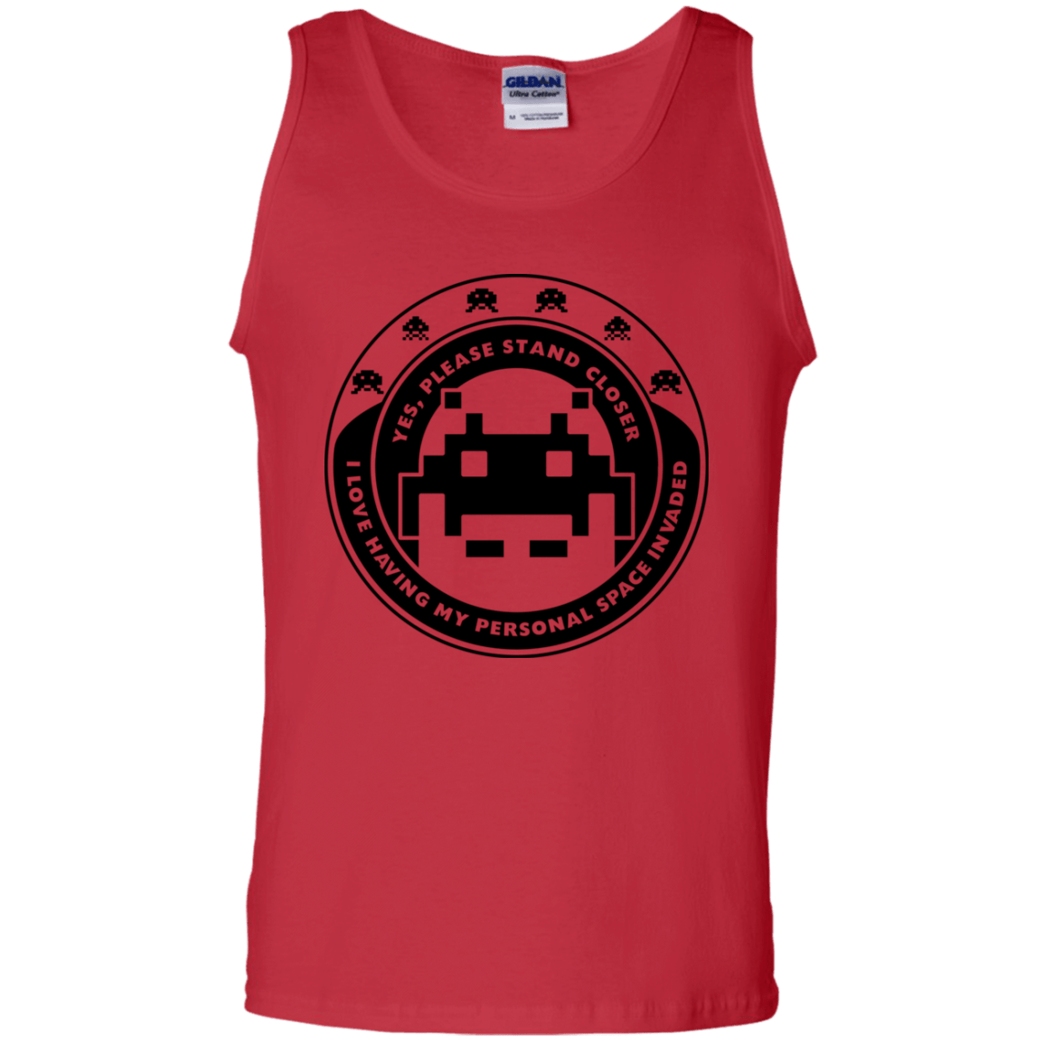 T-Shirts Red / S Personal Space Invader Men's Tank Top