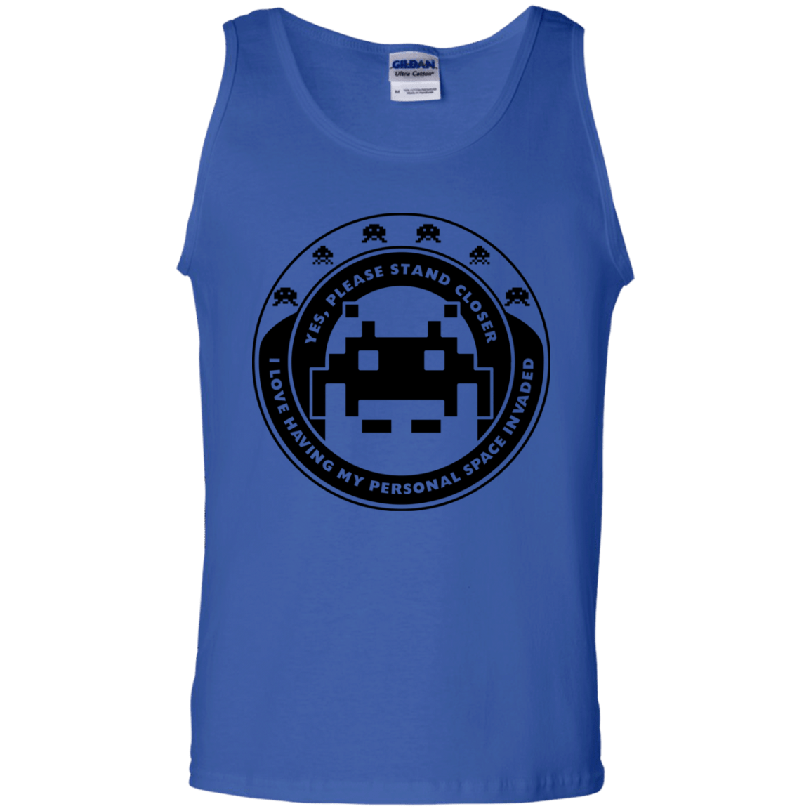 T-Shirts Royal / S Personal Space Invader Men's Tank Top