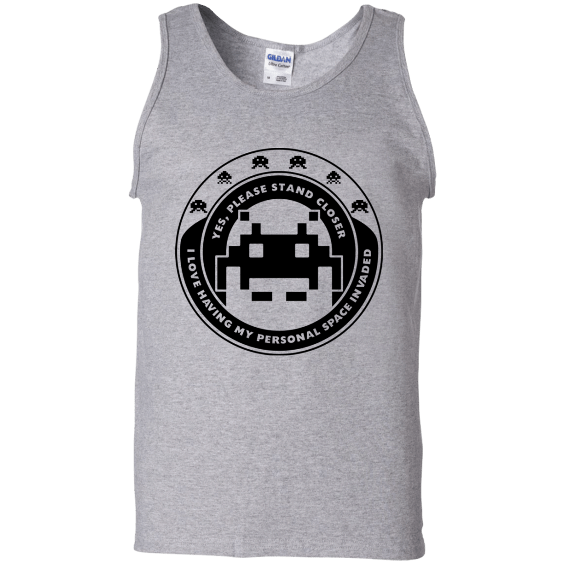 T-Shirts Sport Grey / S Personal Space Invader Men's Tank Top