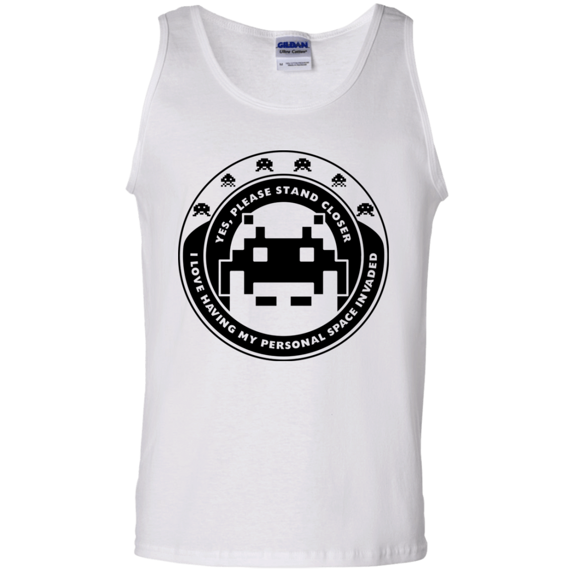 T-Shirts White / S Personal Space Invader Men's Tank Top