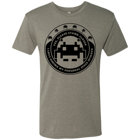 T-Shirts Venetian Grey / S Personal Space Invader Men's Triblend T-Shirt