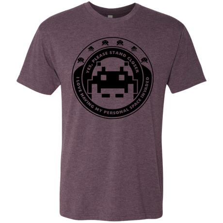 T-Shirts Vintage Purple / S Personal Space Invader Men's Triblend T-Shirt