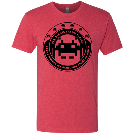 T-Shirts Vintage Red / S Personal Space Invader Men's Triblend T-Shirt