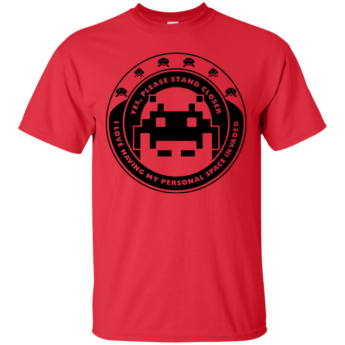 T-Shirts Red / S Personal Space Invader T-Shirt