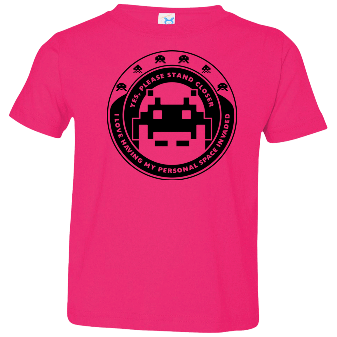 T-Shirts Hot Pink / 2T Personal Space Invader Toddler Premium T-Shirt