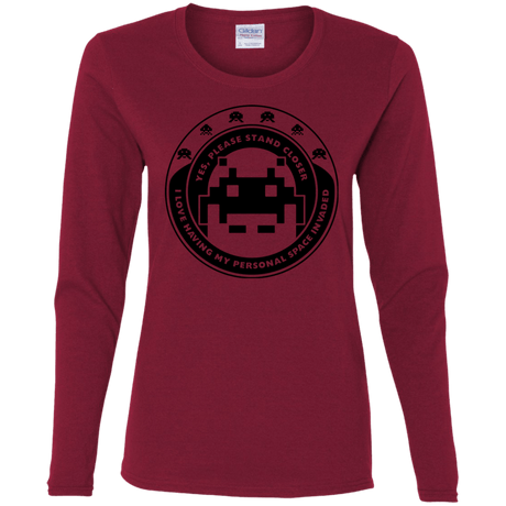 T-Shirts Cardinal / S Personal Space Invader Women's Long Sleeve T-Shirt