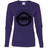 T-Shirts Purple / S Personal Space Invader Women's Long Sleeve T-Shirt