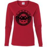 T-Shirts Red / S Personal Space Invader Women's Long Sleeve T-Shirt