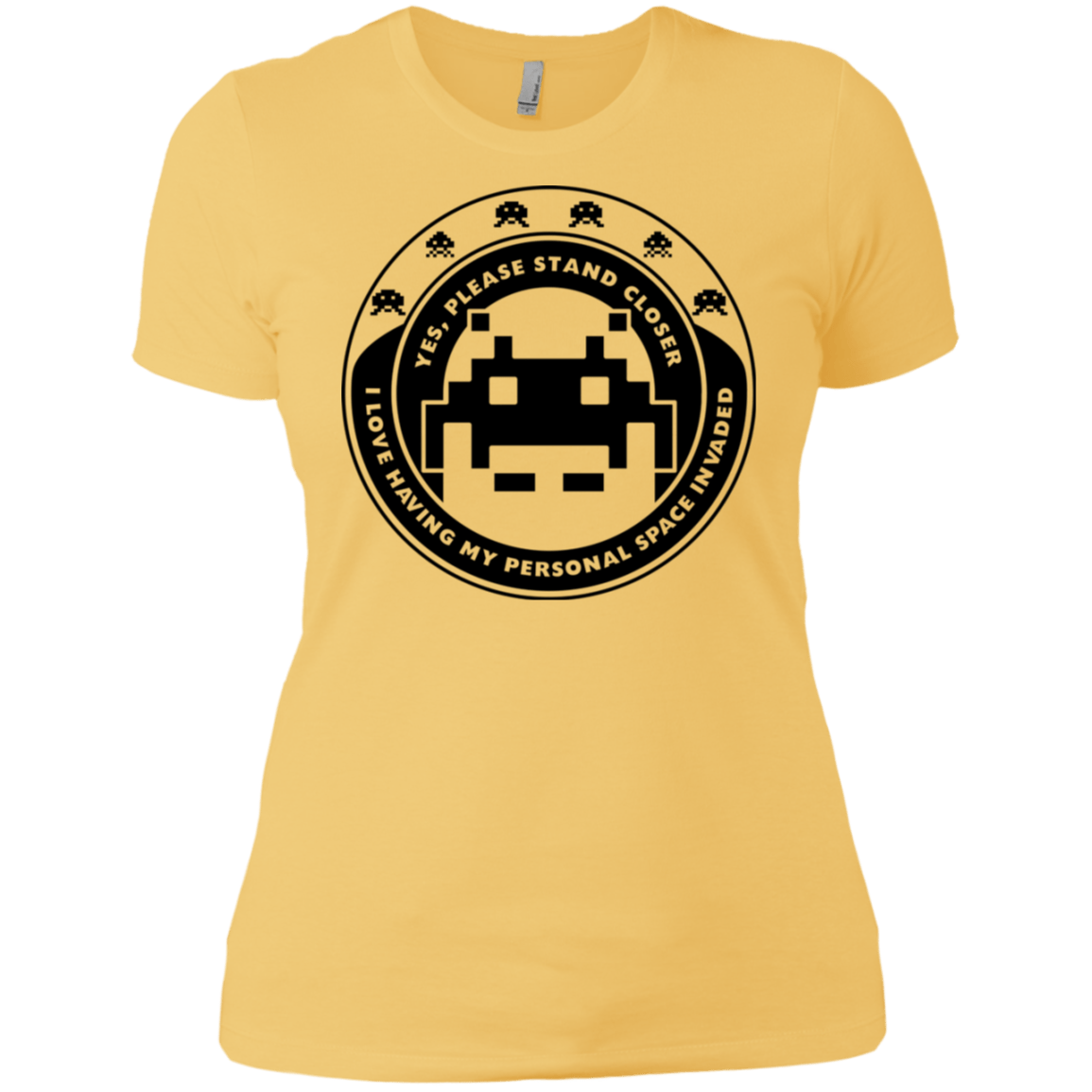 T-Shirts Banana Cream/ / X-Small Personal Space Invader Women's Premium T-Shirt