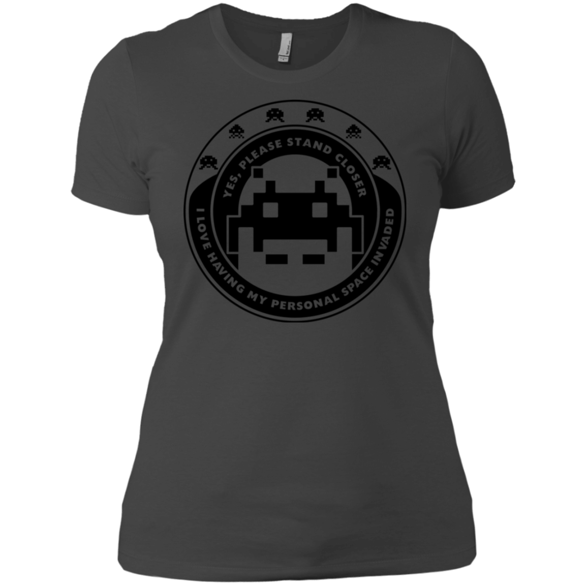T-Shirts Heavy Metal / X-Small Personal Space Invader Women's Premium T-Shirt