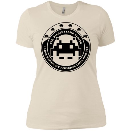 T-Shirts Ivory/ / X-Small Personal Space Invader Women's Premium T-Shirt