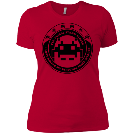 T-Shirts Red / X-Small Personal Space Invader Women's Premium T-Shirt