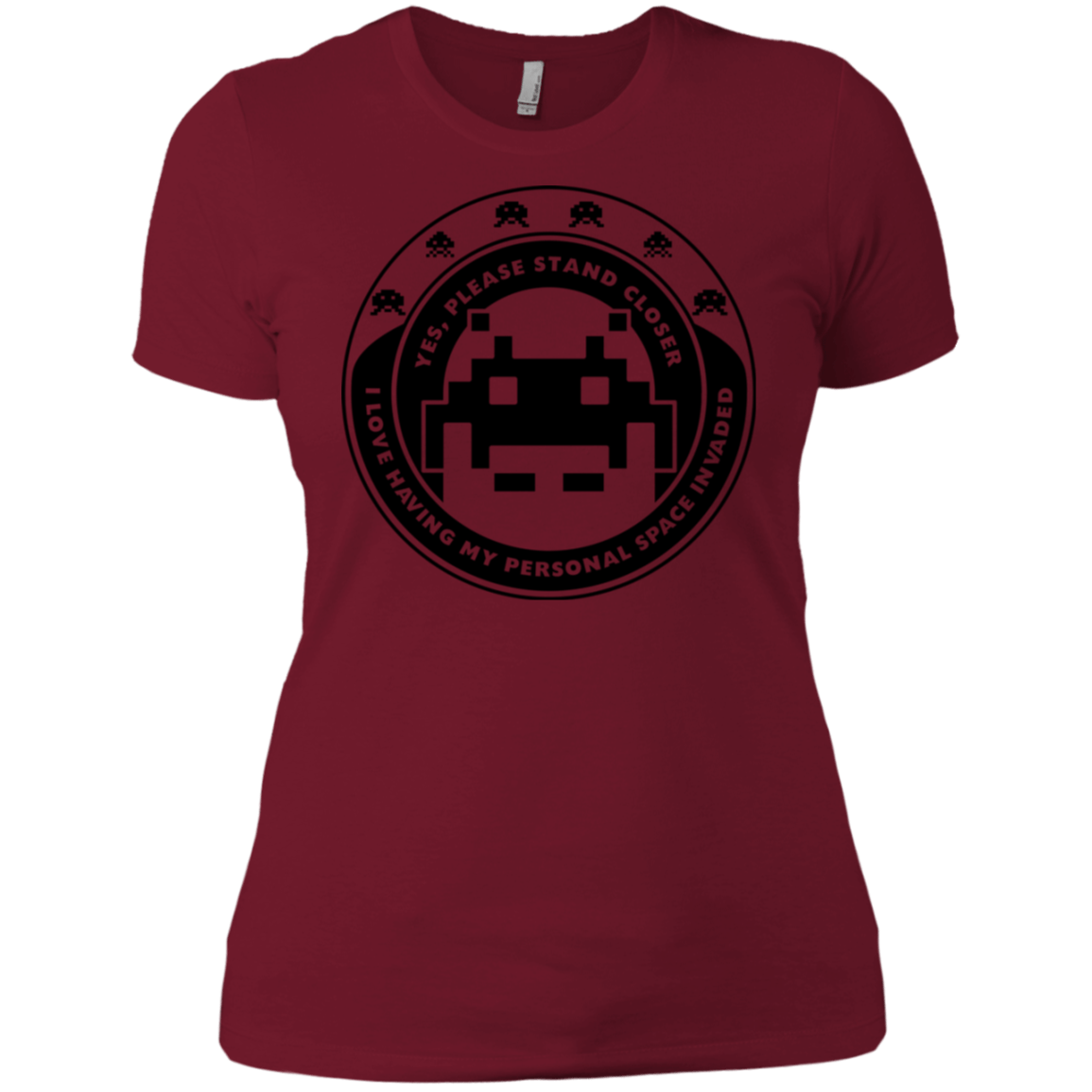 T-Shirts Scarlet / X-Small Personal Space Invader Women's Premium T-Shirt