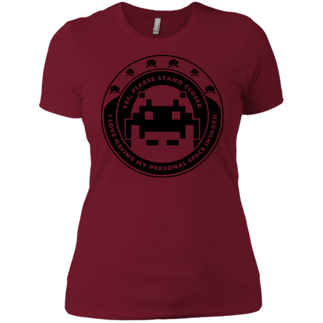 T-Shirts Scarlet / X-Small Personal Space Invader Women's Premium T-Shirt