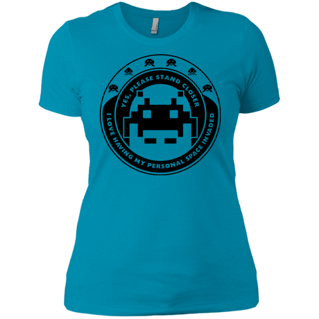 T-Shirts Turquoise / X-Small Personal Space Invader Women's Premium T-Shirt