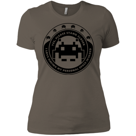 T-Shirts Warm Grey / X-Small Personal Space Invader Women's Premium T-Shirt