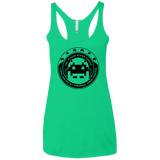 T-Shirts Envy / X-Small Personal Space Invader Women's Triblend Racerback Tank