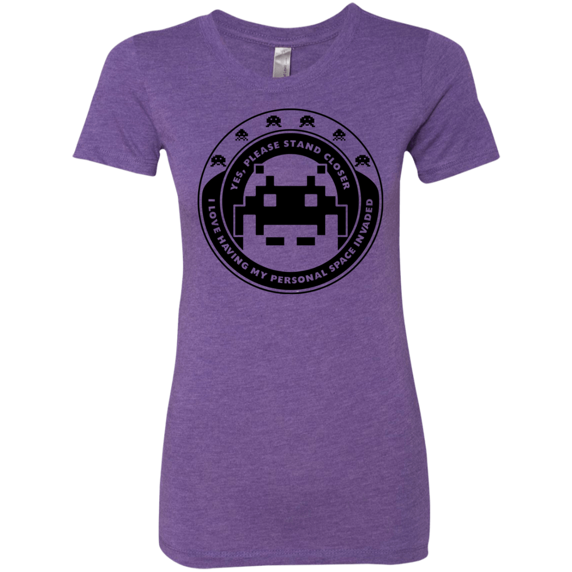T-Shirts Purple Rush / S Personal Space Invader Women's Triblend T-Shirt