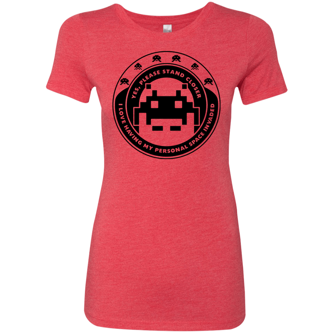 T-Shirts Vintage Red / S Personal Space Invader Women's Triblend T-Shirt