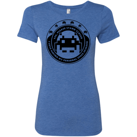 T-Shirts Vintage Royal / S Personal Space Invader Women's Triblend T-Shirt