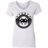 T-Shirts White / S Personal Space Invader Women's V-Neck T-Shirt