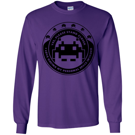 T-Shirts Purple / YS Personal Space Invader Youth Long Sleeve T-Shirt