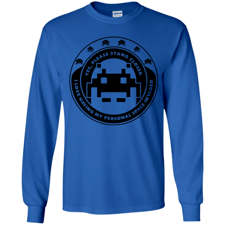 T-Shirts Royal / YS Personal Space Invader Youth Long Sleeve T-Shirt