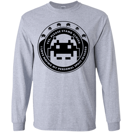 T-Shirts Sport Grey / YS Personal Space Invader Youth Long Sleeve T-Shirt