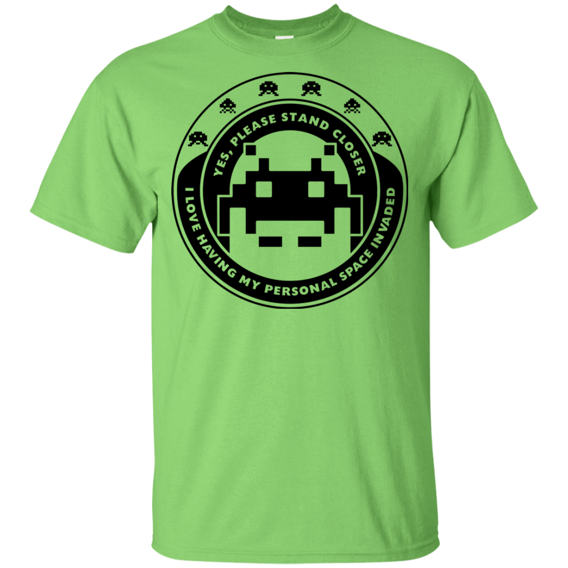 T-Shirts Lime / YXS Personal Space Invader Youth T-Shirt