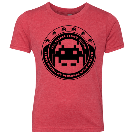 T-Shirts Vintage Red / YXS Personal Space Invader Youth Triblend T-Shirt