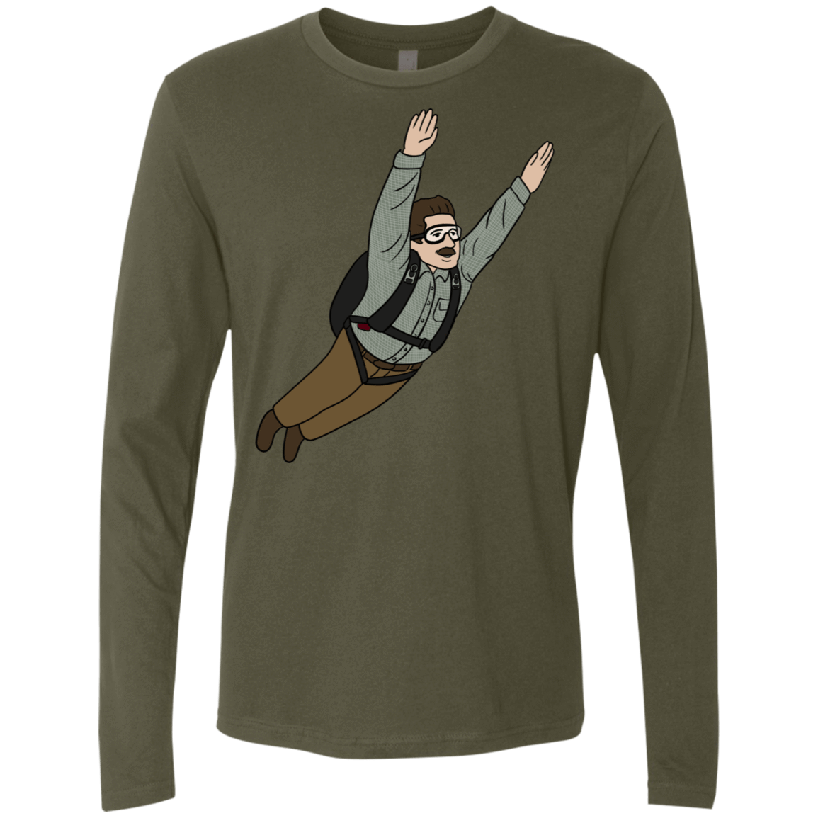 T-Shirts Military Green / S Peter is my Hero Men's Premium Long Sleeve