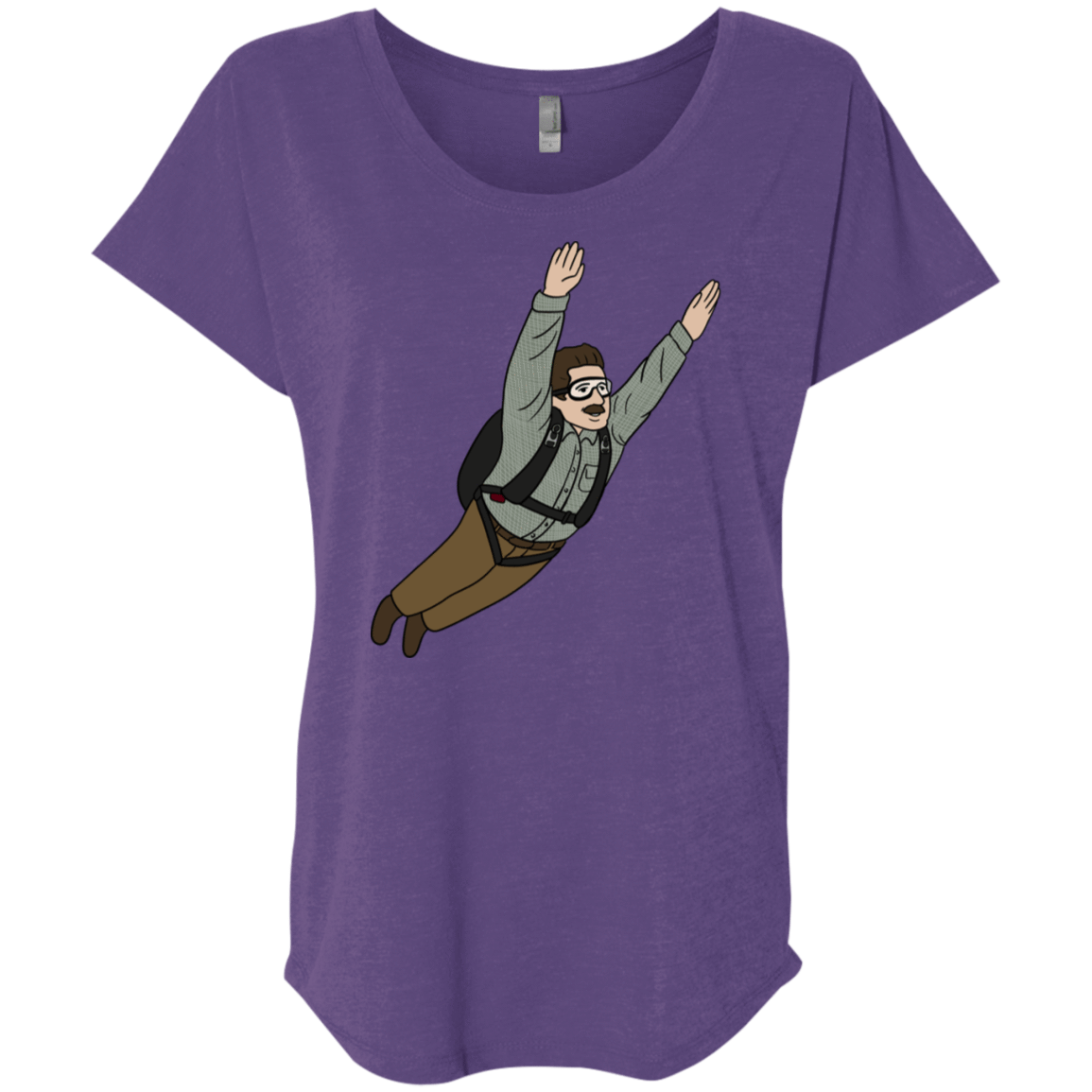 T-Shirts Purple Rush / X-Small Peter is my Hero Triblend Dolman Sleeve