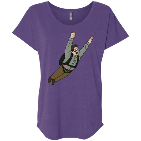 T-Shirts Purple Rush / X-Small Peter is my Hero Triblend Dolman Sleeve