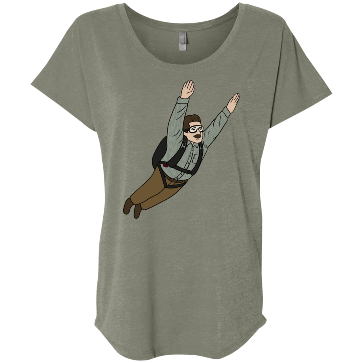 T-Shirts Venetian Grey / X-Small Peter is my Hero Triblend Dolman Sleeve