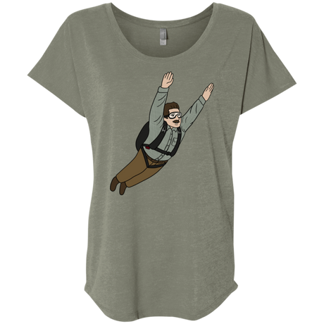 T-Shirts Venetian Grey / X-Small Peter is my Hero Triblend Dolman Sleeve